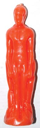 Orange Male candle