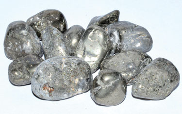 1 Lb Pyrite Black tumbled