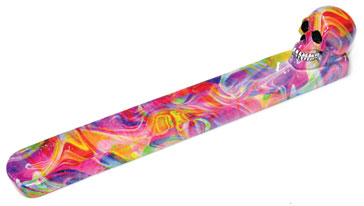 9" Skull Tye Dye burner