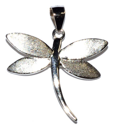 7/8" Dragonfly sterling pendant