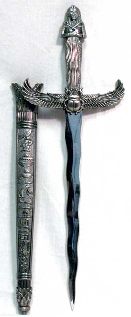 Silver Handled Egyptian athame