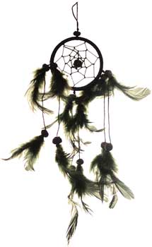 3" Black dream catcher