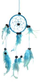 3" Turquoise dream catcher