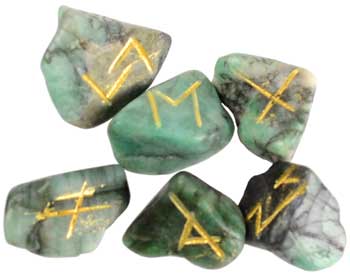 Emerald rune set