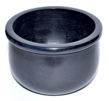 Black Stone Scrying Bowl 3"