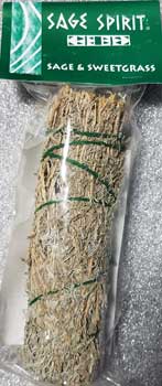 Sage & Sweetgrass smudge stick 7"